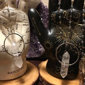 Clear Quartz Beaded Necklace